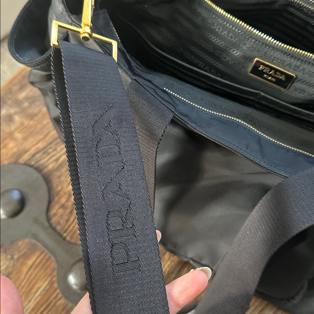 Prada Black Re-Nylon Messenger Bag - Picture 10 of 11